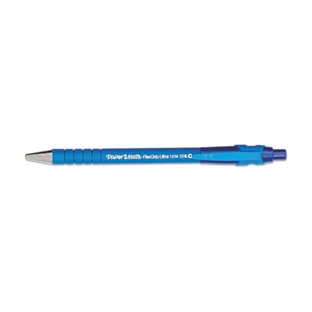 Sanford Paper Mate, FLEXGRIP ULTRA RETRACTABLE BALLPOINT PEN, MEDIUM 1MM, BLUE INK/BARREL, DOZEN 9510131